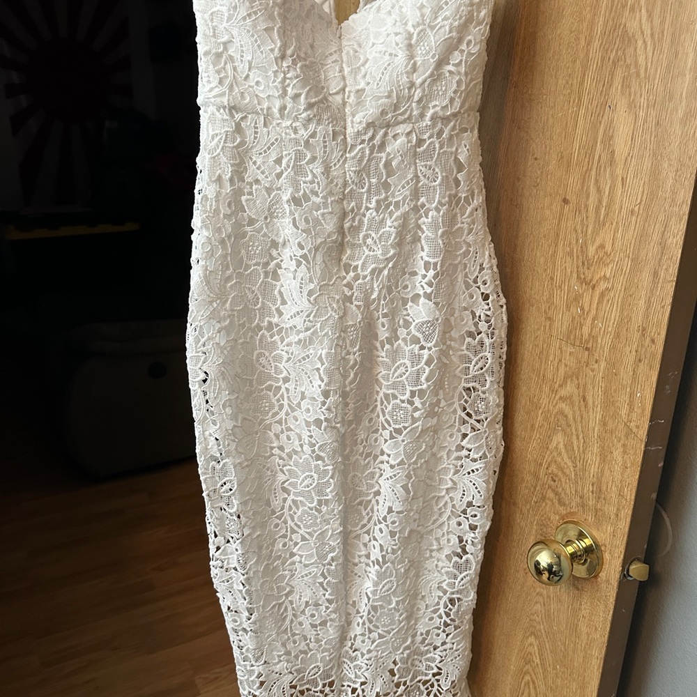 ASTR kalena strapless dress in white - Picture 3 of 5